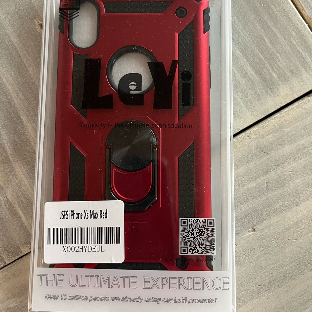 iphone XS Max- LeYi Red case New in box